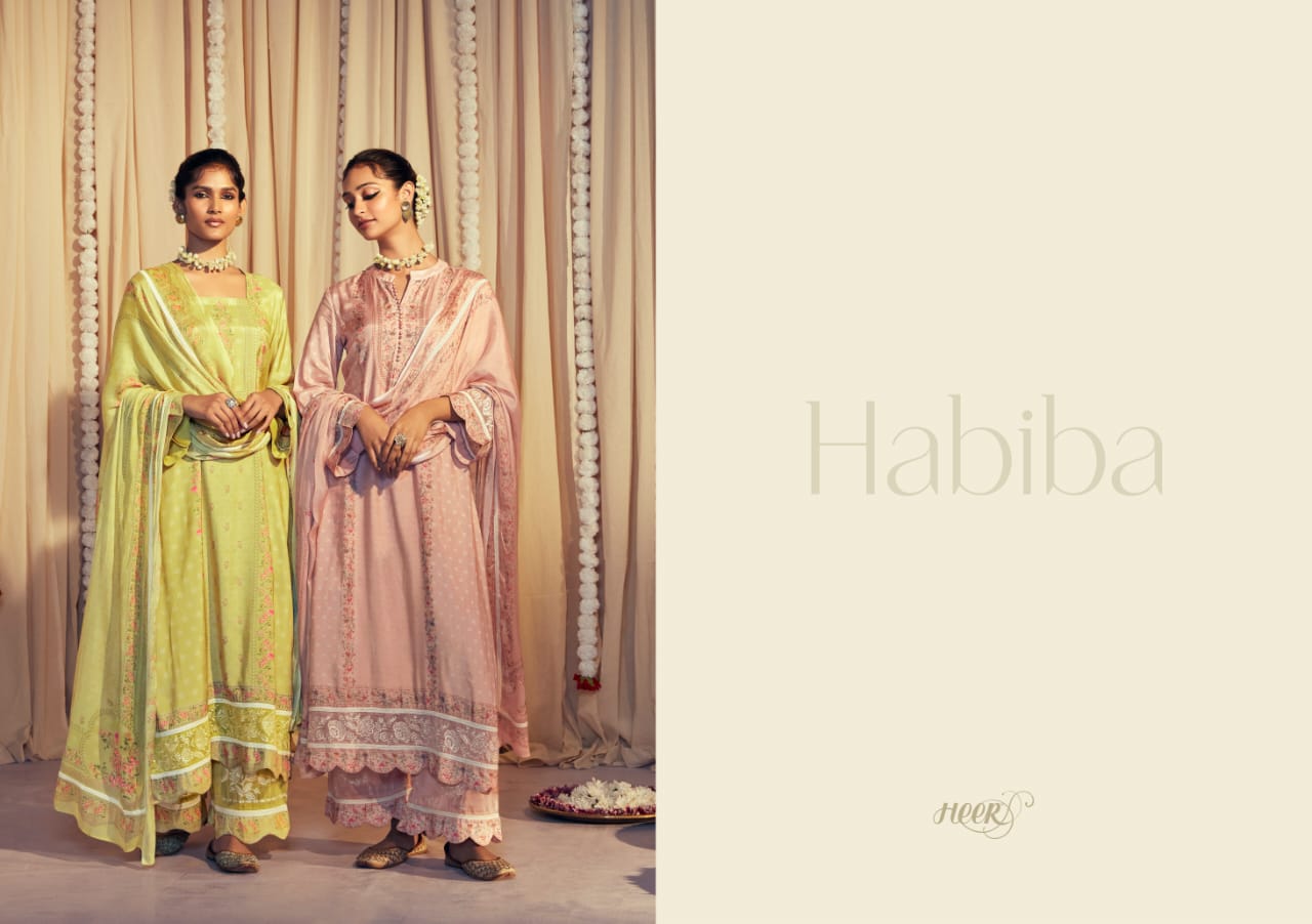 Heer Habiba Kimora Digital Printed Suits Catalog
